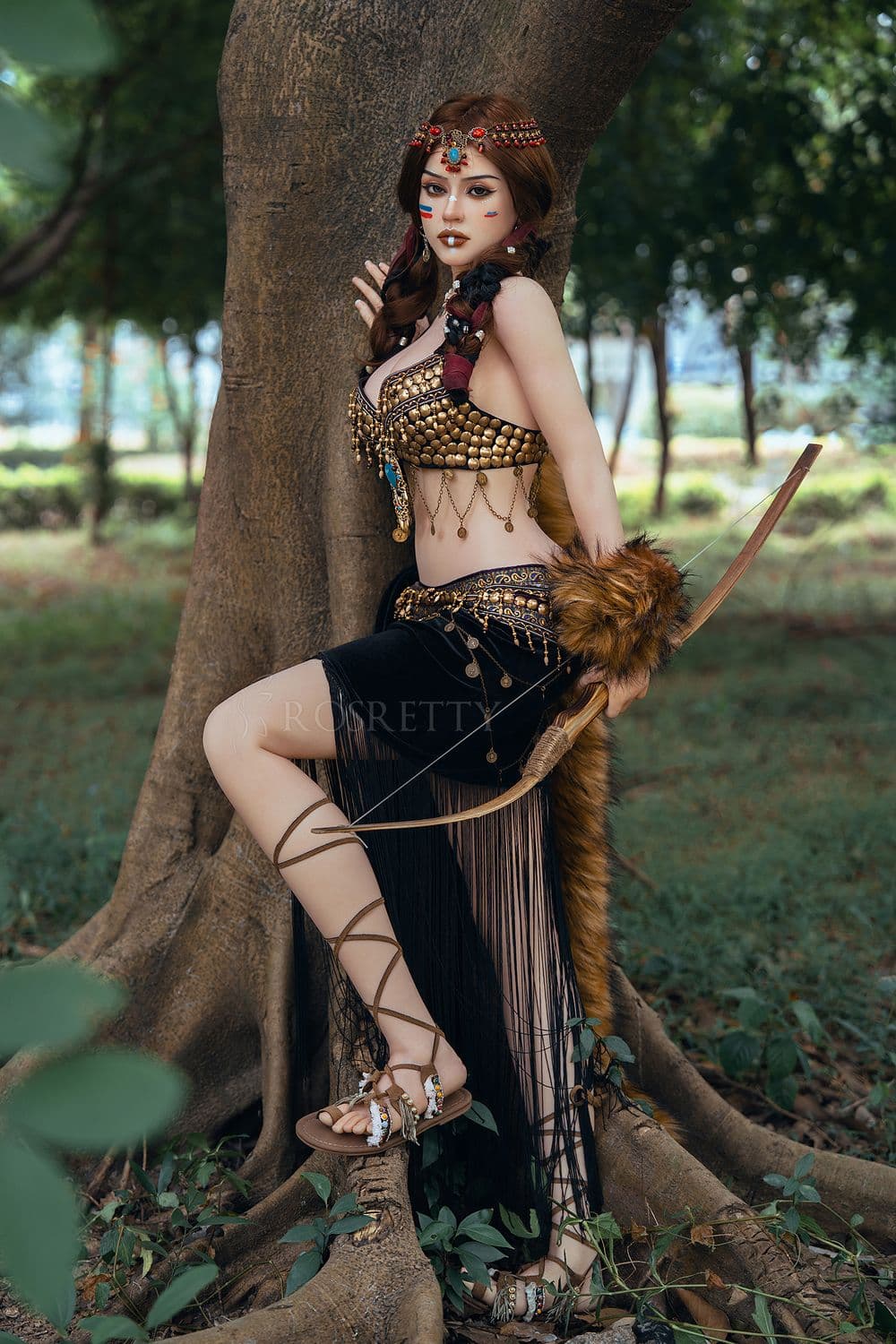 Rosretty Doll 164cm/5ft5 大胸原始部落女王狂野美人逼真全硅胶性爱娃娃 - Frieda：深度评测